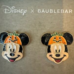 Disney BaubleBar Halloween Mickey earrings
